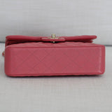 Chanel 19B Pink Caviar Small Classic Flap with Light Gold Hardware