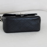 Chanel Black Caviar Mini Square with Silver Hardware