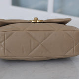 Chanel 21S Dark Beige Lambskin Small 19 with Mixed Metal Hardware