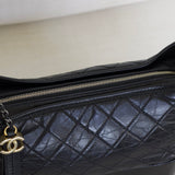 Chanel 17A Black Lambskin Large Gabrielle Hobo with Mixed-Metal Hardware