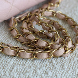 Vintage Chanel Light Pink Caviar Medium Classic Flap with 24k Gold Hardware