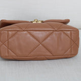 Chanel 21K Caramel Lambskin Small 19 with Mixed-Metal Hardware