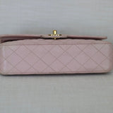 Vintage Chanel Light Pink Caviar Medium Classic Flap with 24k Gold Hardware