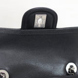 Chanel 23K Black Caviar Mini Square with Silver Hardware