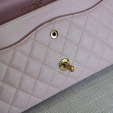 Vintage Chanel Light Pink Caviar Medium Classic Flap with 24k Gold Hardware