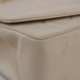 Vintage Chanel Light Beige Lambskin Small Diana with 24k Gold Hardware