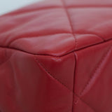Chanel 20A Red Goatskin Large 19 Flap with Mixed-Metal Hardware