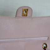Vintage Chanel Light Pink Caviar Medium Classic Flap with 24k Gold Hardware