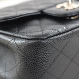 Chanel Black Caviar Mini Square with Silver Hardware