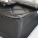 Chanel 23K Black Caviar Mini Square with Silver Hardware