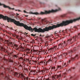 Chanel 18A Braided Pink Multi-Tweed Mini Rectangle with Aged Gold Hardware