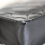 Chanel 23K Black Caviar Mini Square with Silver Hardware