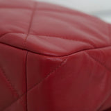 Chanel 20A Red Goatskin Large 19 Flap with Mixed-Metal Hardware