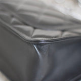 Chanel 23K Black Caviar Mini Square with Silver Hardware