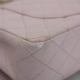 Vintage Chanel Light Pink Caviar Medium Classic Flap with 24k Gold Hardware