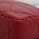 Chanel 20A Red Goatskin Large 19 Flap with Mixed-Metal Hardware