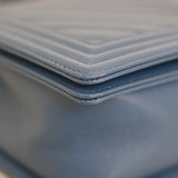 Chanel 18S Blue Caviar New Medium Boy with Light Gold Hardware