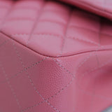 Chanel 19B Pink Caviar Small Classic Flap with Light Gold Hardware