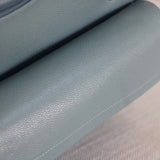 Chanel 20B Light Blue Caviar Small Classic Flap with Silver Hardware