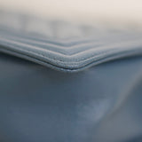 Chanel 18S Blue Caviar New Medium Boy with Light Gold Hardware