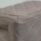 Chanel 14B Metallic Pink Goatskin Mini Square with Light Gold Hardware