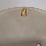 Vintage Chanel Light Beige Lambskin Small Diana with 24k Gold Hardware