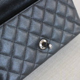 Chanel 18C Iridescent Black Caviar Mini Rectangle with Shiny Ruthenium Hardware