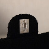 Chanel 21S Swarovski Crystal Black Tweed Mini Rectangle with Silver Hardware