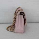 Vintage Chanel Light Pink Caviar Medium Classic Flap with 24k Gold Hardware