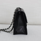 Chanel 23K Black Caviar Mini Square with Silver Hardware