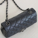 Chanel 18C Iridescent Black Caviar Mini Rectangle with Shiny Ruthenium Hardware