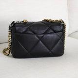Chanel Black Lambskin Small 19 with Mixed-Metal Hardware