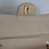 Chanel Beige Clair Caviar Medium Classic Flap with Gold Hardware