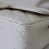 Chanel 17C Ivory Caviar Mini Rectangle with Light Gold Hardware