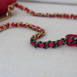 Chanel 21K Dark Pink Lambskin Small 19 Flap with Mixed-Metal Hardware