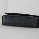 Chanel Black Caviar Medium Classic Flap with Silver Hardware