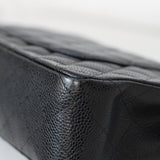 Chanel Black Caviar Medium Classic Flap with Silver Hardware