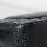 Chanel Black Caviar Medium Classic Flap with Silver Hardware