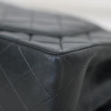 Vintage Chanel Black Lambskin Small Classic Flap with Aged Gold Hardware