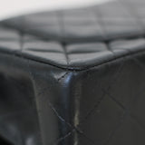 Vintage Chanel Black Lambskin Small Classic Flap with Aged Gold Hardware