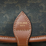 Celine Tan Canvas Medium Folco Triomphe