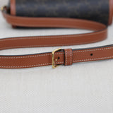 Celine Tan Canvas Medium Folco Triomphe