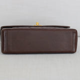 Vintage Chanel Chocolate Lambskin Medium Diana with 24k Gold Hardware