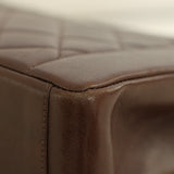 Vintage Chanel Chocolate Lambskin Medium Diana with 24k Gold Hardware