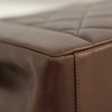 Vintage Chanel Chocolate Lambskin Medium Diana with 24k Gold Hardware