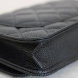 Chanel Black Caviar Wallet on Chain with Gold Hardware