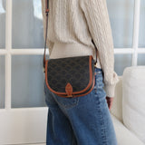 Celine Tan Canvas Medium Folco Triomphe