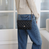 Chanel Black Caviar Wallet on Chain with Gold Hardware