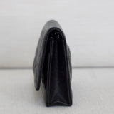 Chanel Black Caviar Wallet on Chain with Silver Hardware