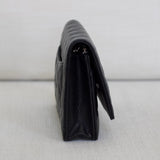 Chanel Black Caviar Wallet on Chain with Silver Hardware